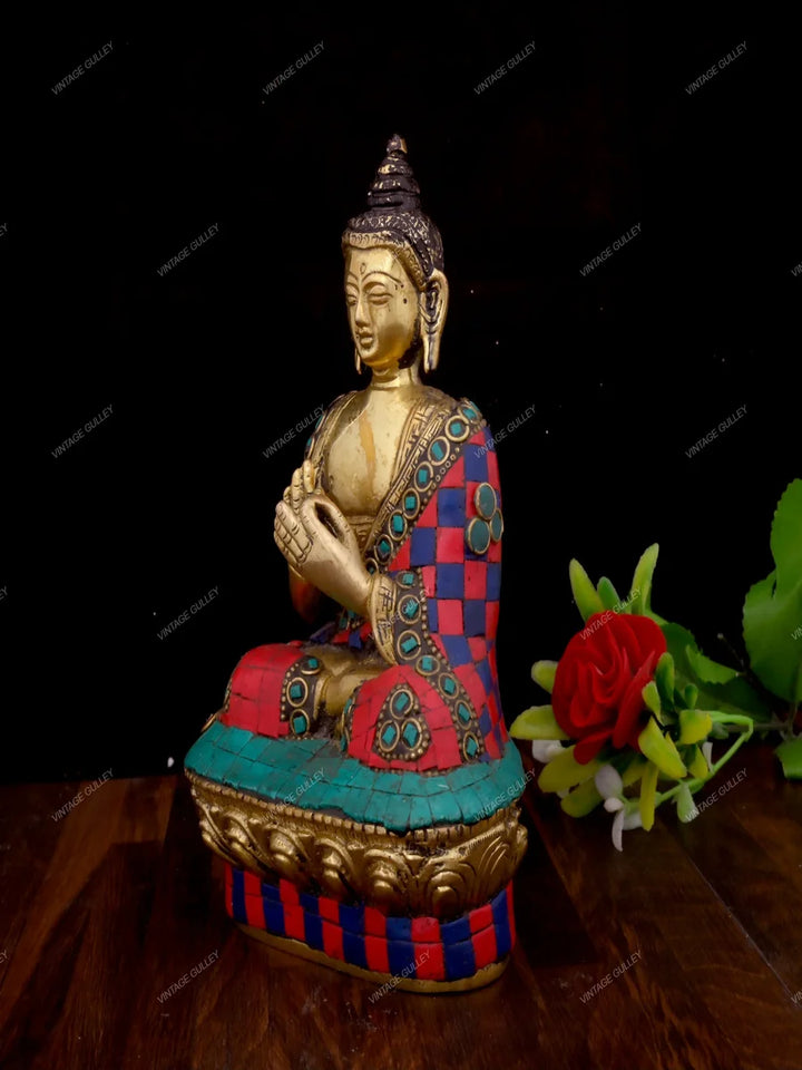 Brass Buddha Head Statue | Serene God Murtis for Tranquility & Harmony
