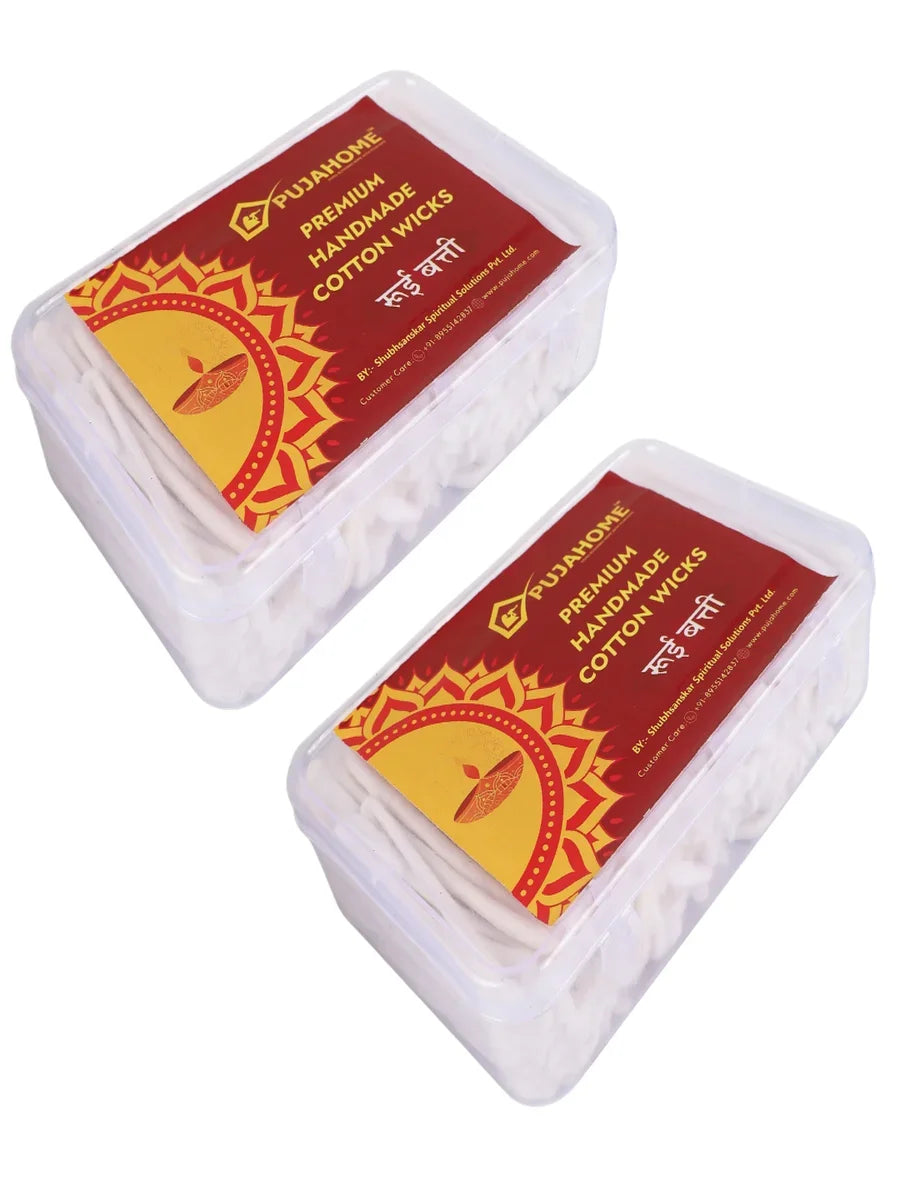 Long Cotton Wicks - White, Length - 3.5 Inches 50 Grms(Box Pack)