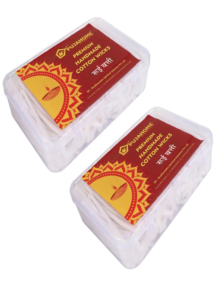 Long Cotton Wicks - White, Length - 3.5 Inches 50 Grms(Box Pack)