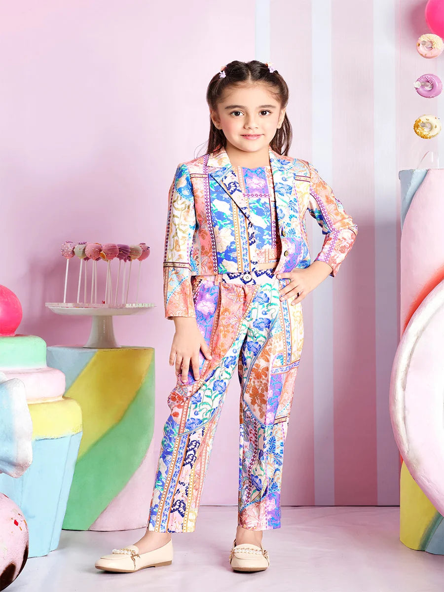 Modern Cream Linen Pant Set | Trendy Outfit for Girls