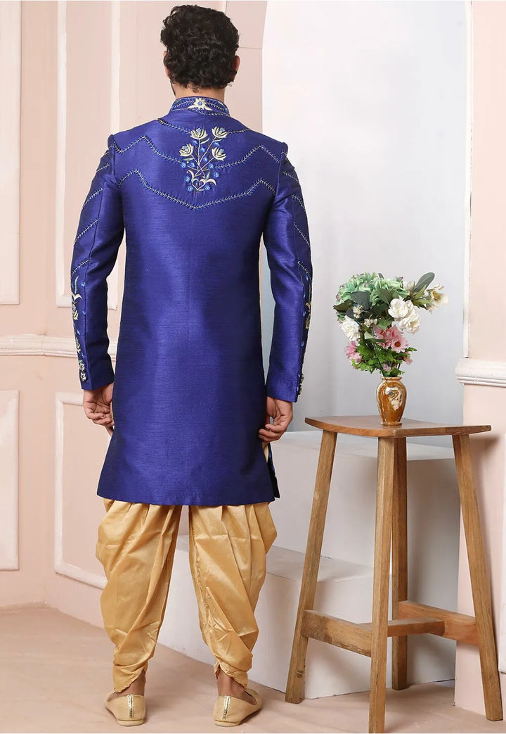 Ethnic Banarasi Sherwani | Rich Embroidery Work for Traditional Occasions