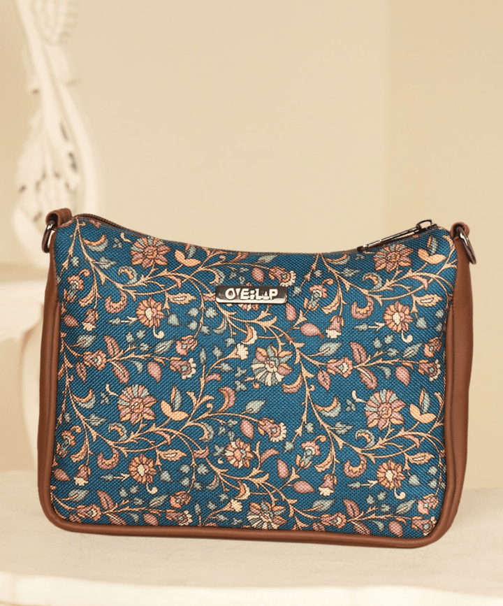 Handwoven Jute Crossbody Bag | Artisanal Multicolour Design - Tulip 006