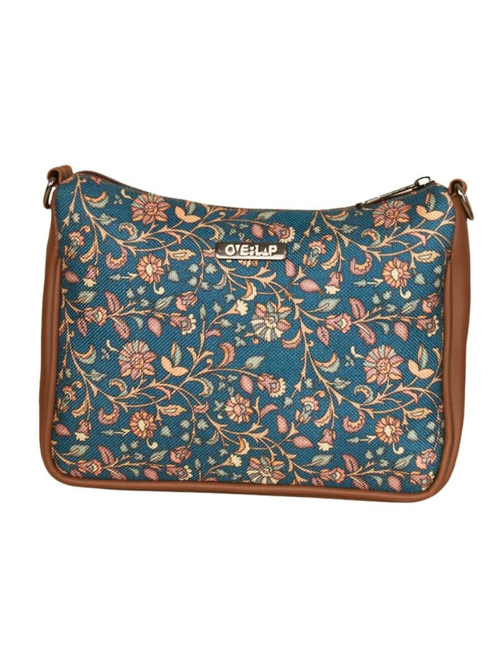 Handwoven Jute Crossbody Bag | Artisanal Multicolour Design - Tulip 006