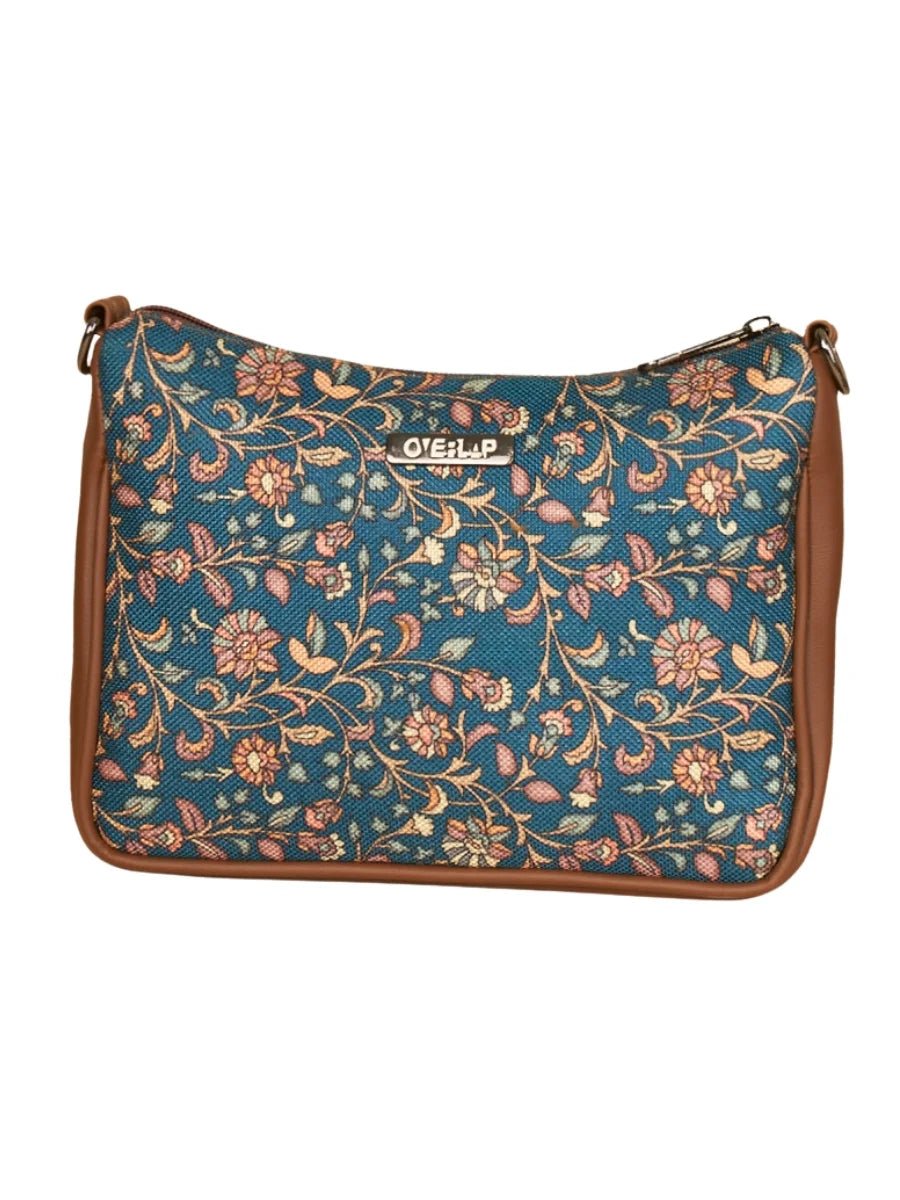 Handwoven Jute Crossbody Bag | Artisanal Multicolour Design - Tulip 006