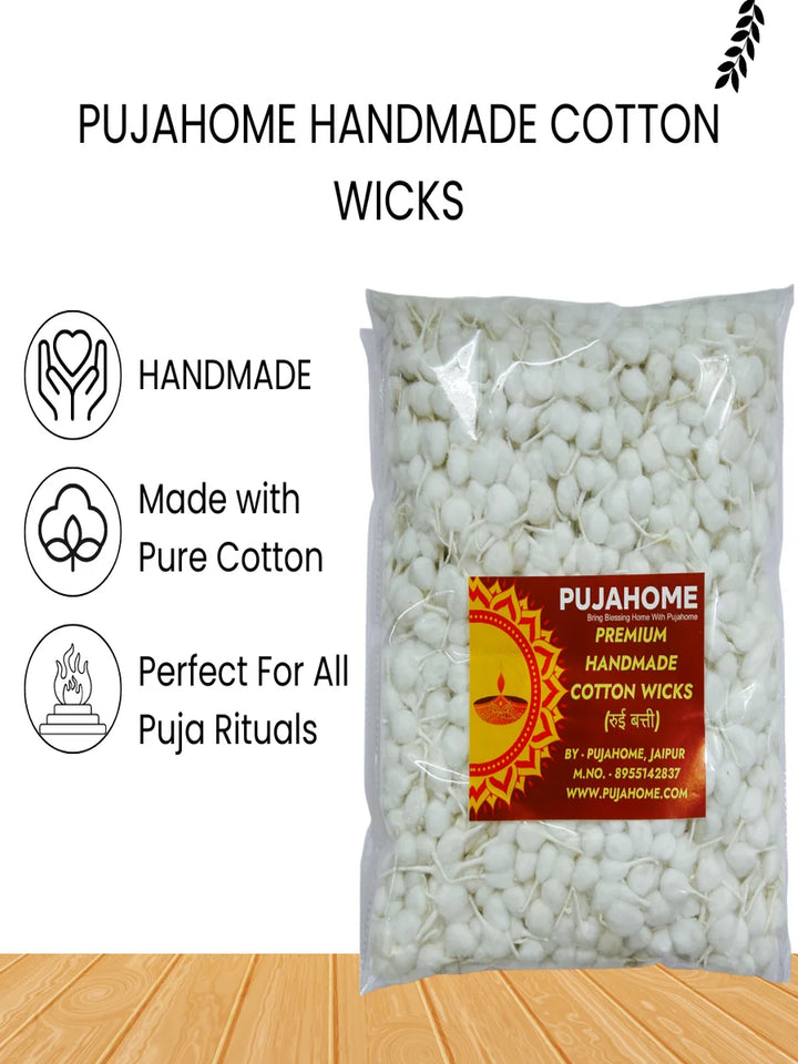 Handmade Round Cotton Wicks White (3100 Pieces)