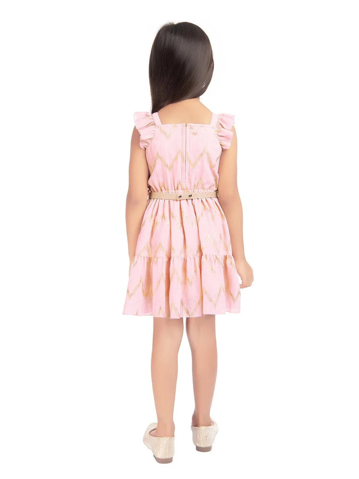 Fancy Peach Dress | Perfect Birthday & Party Wear for Kids