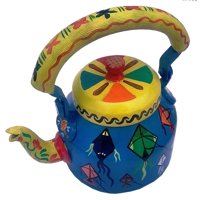 Designer Handpainted Tea Kettle | Stylish Home Decor & Serving
