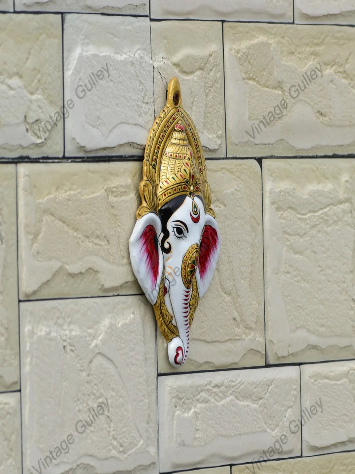 Metal Wall Hanging | Hand Painted Enamel Art with Elegant Meenakari Design