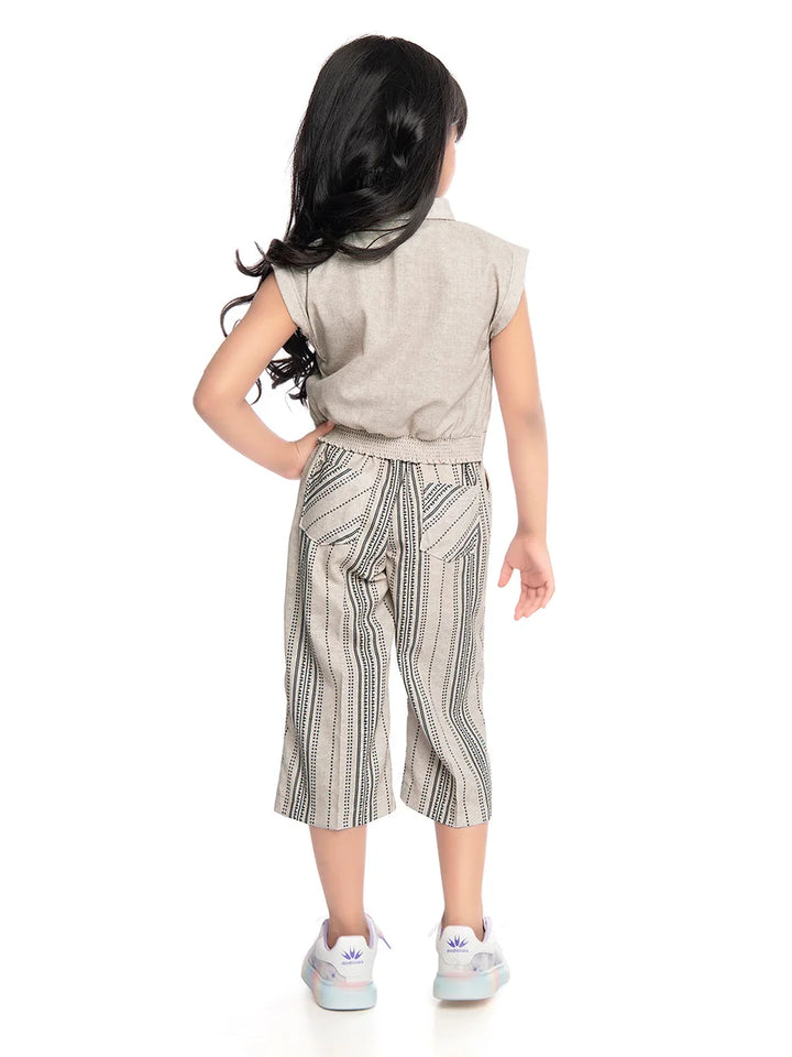 Fawn Colored Culottes | Chic Girls Flowy Pants for Relaxed Fit