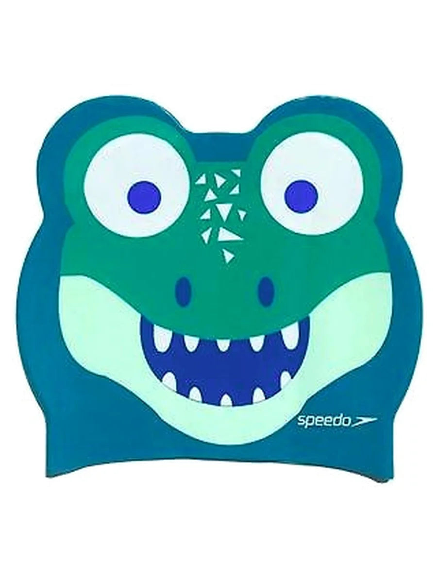 Speedo Croc Printed Silicone Swimming Cap