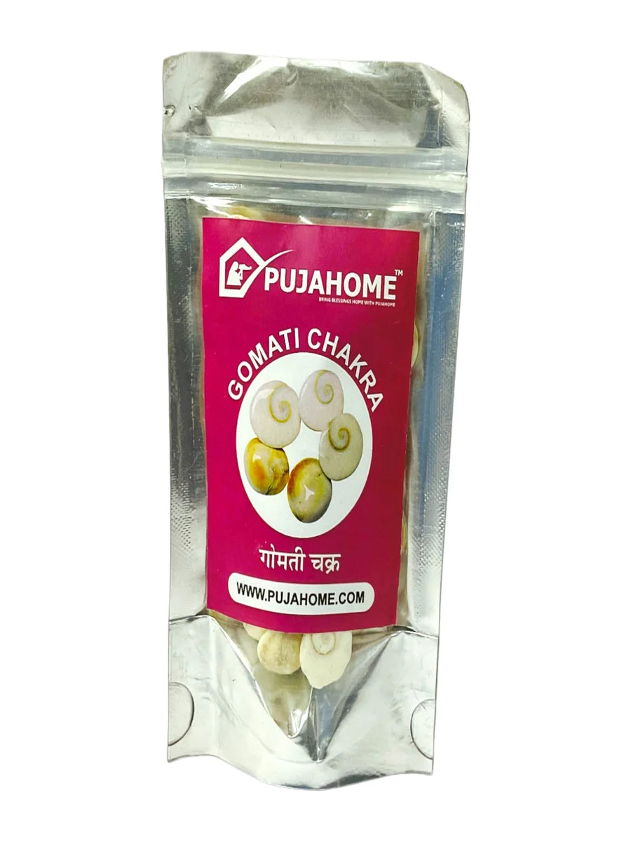 Natural Gomati Chakra Original for Puja (White)
