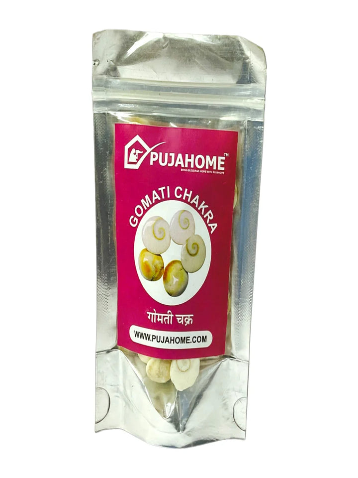 Natural Gomati Chakra Original for Puja (White)