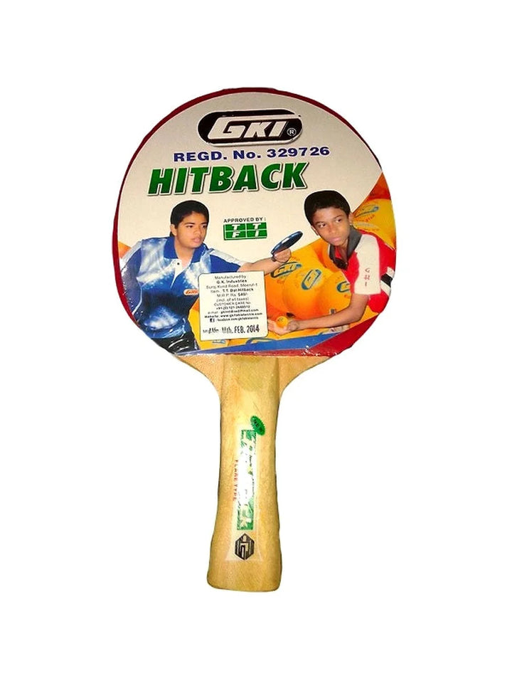 GKI Hitback Table Tennis Racquet: Durable and Stylish Ping Pong Paddle for Recreational and Professional Play