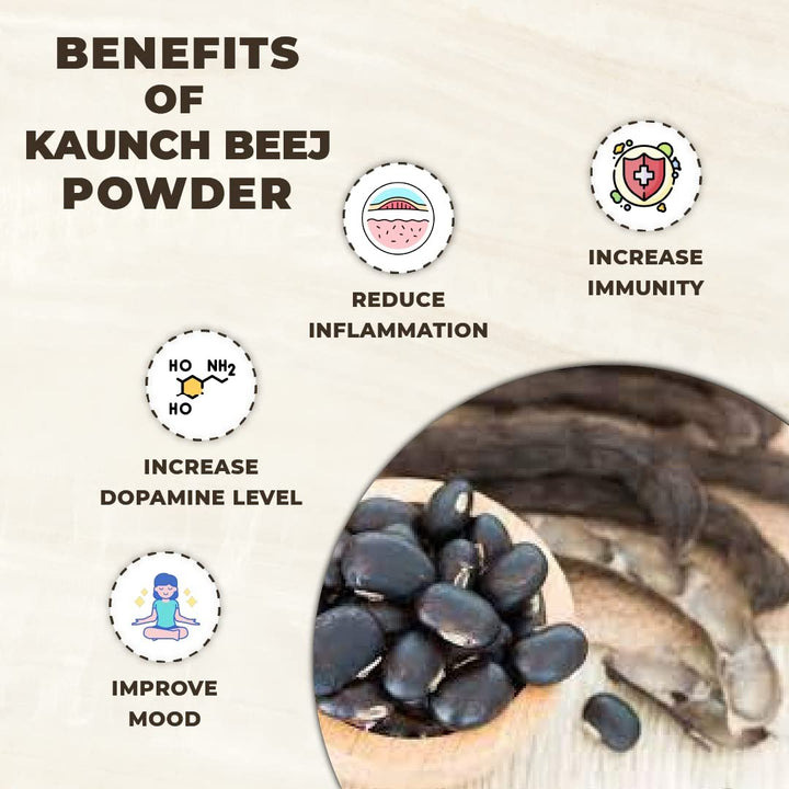 Kaunch Beej Powder | Mucuna Seeds for Energy & Memory Enhancement