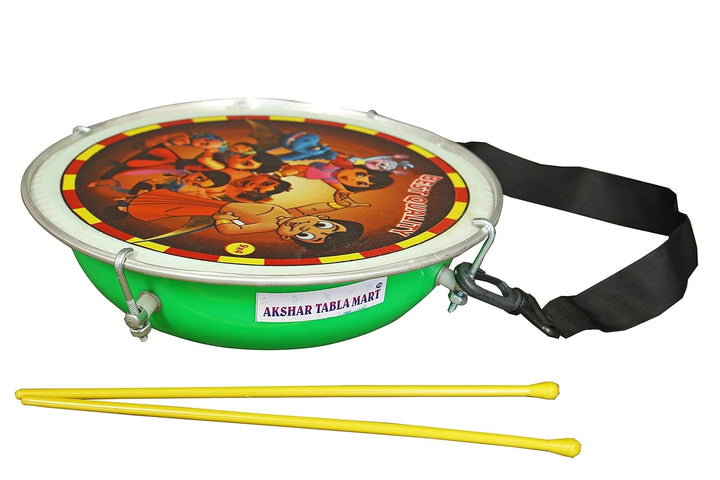 Plastic Baby TASA Nagara Dhol with Belt Stick USE for 1 to 5 Year Kids