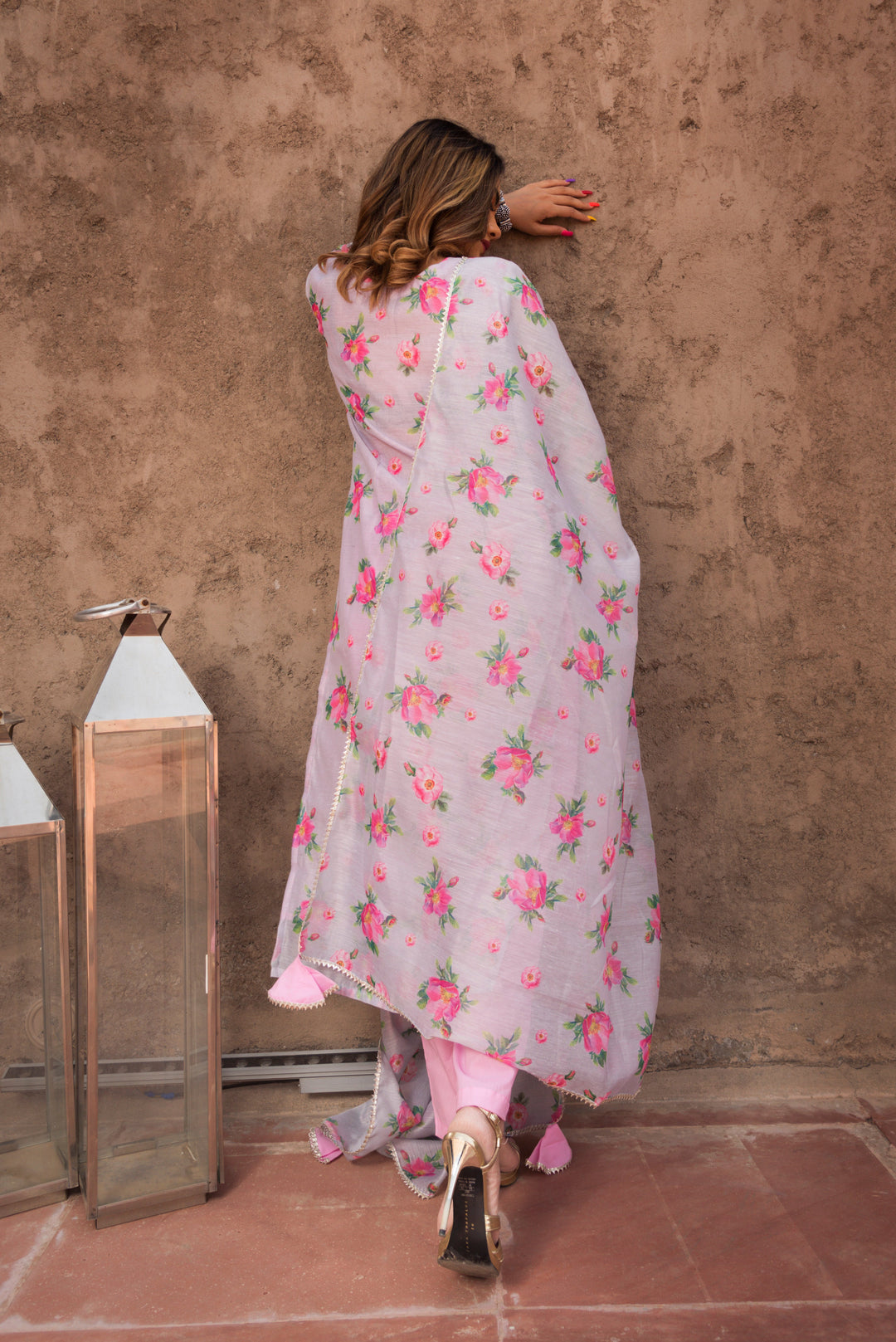 GULAB MODAL COTTON SUIT SET - Pomcha Jaipur