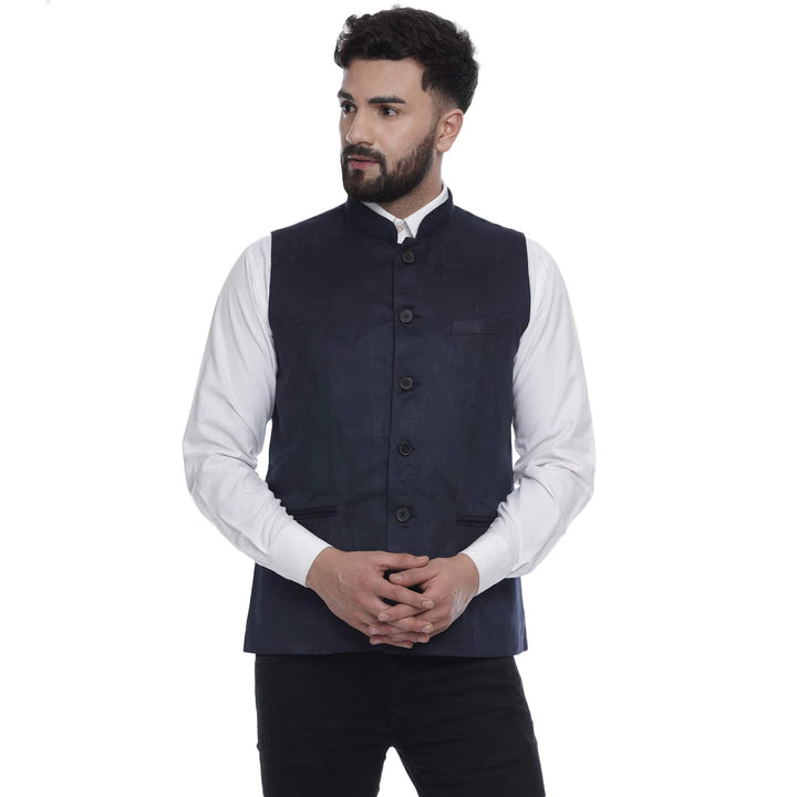 Men’s Elegant Velvet Jacket | Nehru Collar Classy Formal Outfit