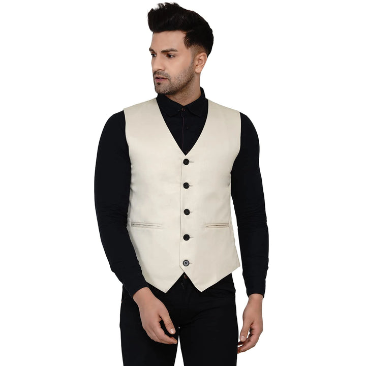 Designer Men's Solid Waistcoat | Stylish Waistcoat for Formal & Casual