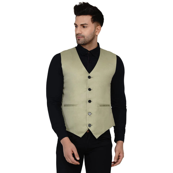 Men's Solid Waistcoat | Perfect for Casual & Formal Looks