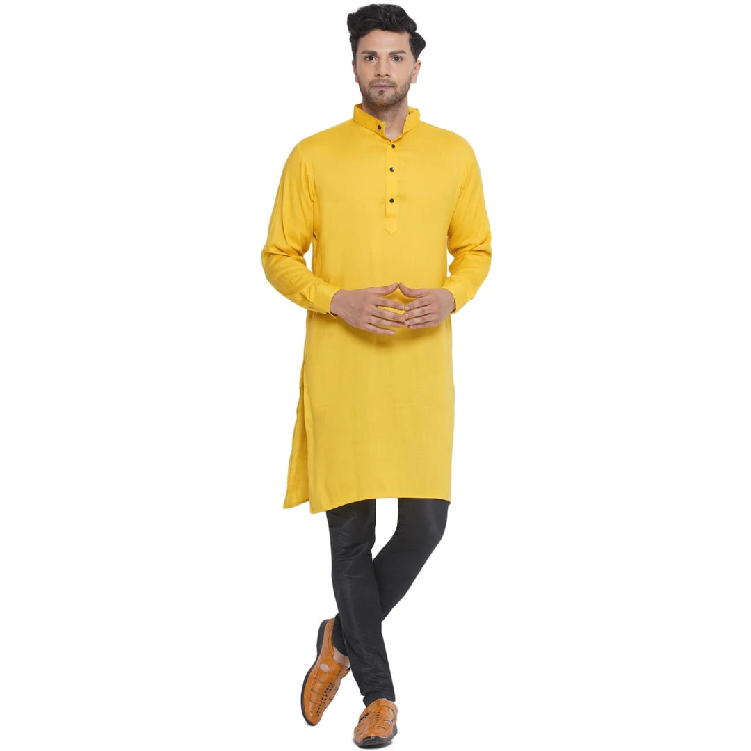 Timeless Solid Kurta for Men | Chic Rayon Festive Fashion