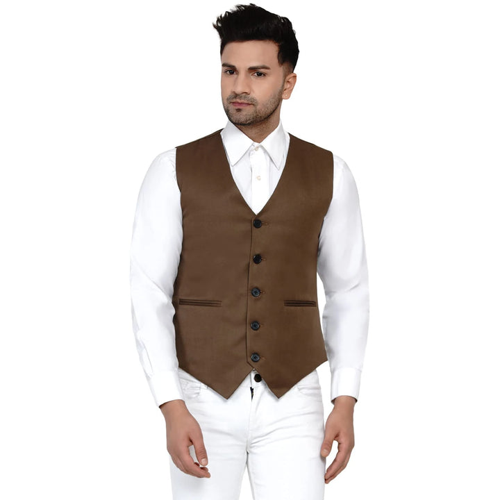 Men's Solid Waistcoat | Perfect for Casual & Formal Looks