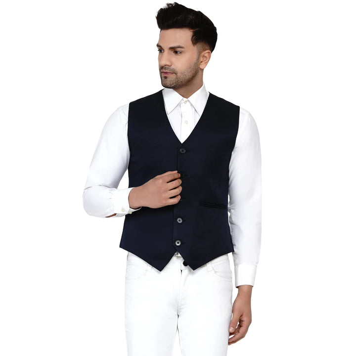 Men's Solid Waistcoat | Perfect for Casual & Formal Looks