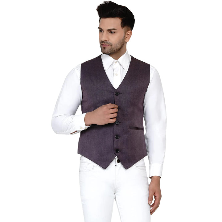 Men's Solid Waistcoat | Perfect for Casual & Formal Looks
