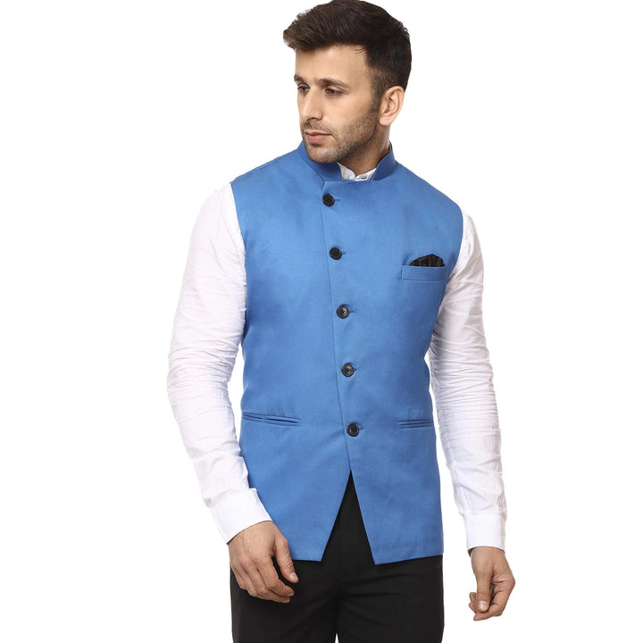 Versatile Cotton Poly Nehru Jacket | Classic Chinese Collar Touch