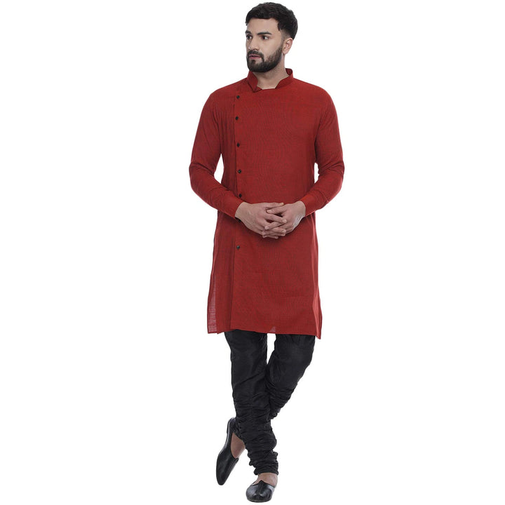 Viscose Rayon Men's Kurta | Classic Touch with Side Button