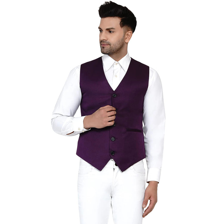 Men's Solid Waistcoat | Perfect for Casual & Formal Looks