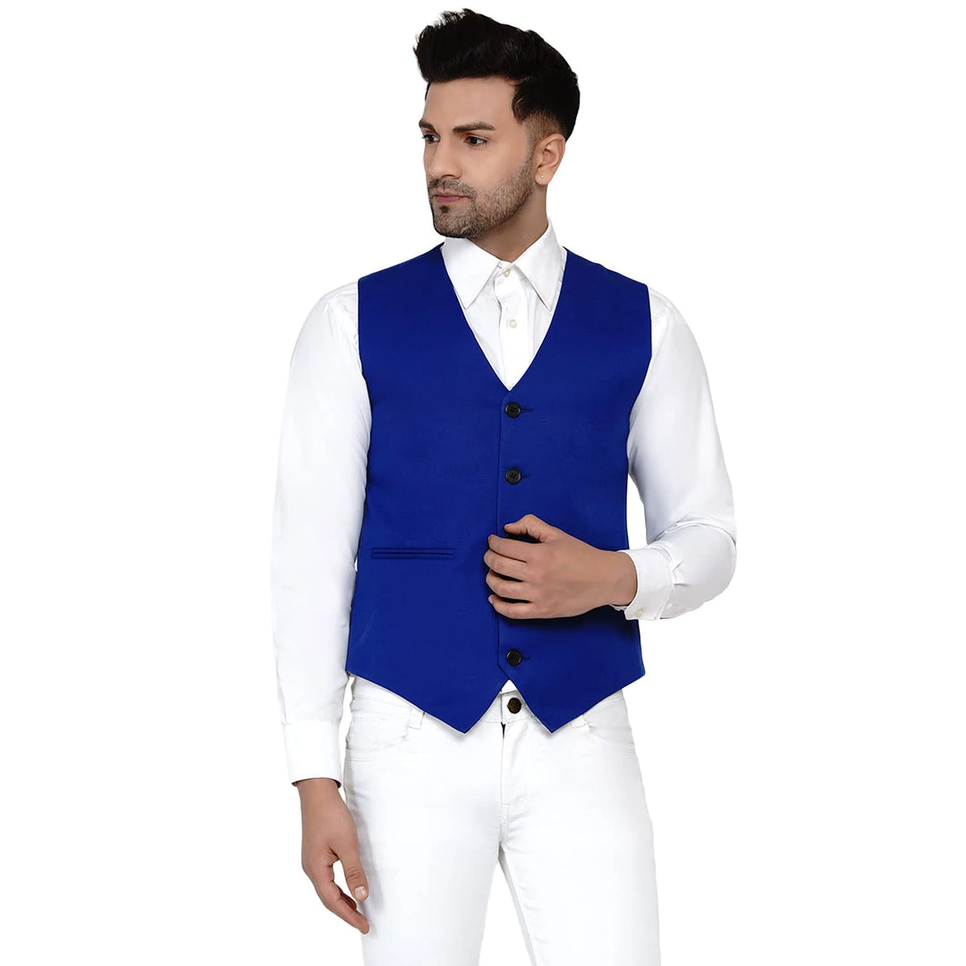 Men's Solid Waistcoat | Perfect for Casual & Formal Looks