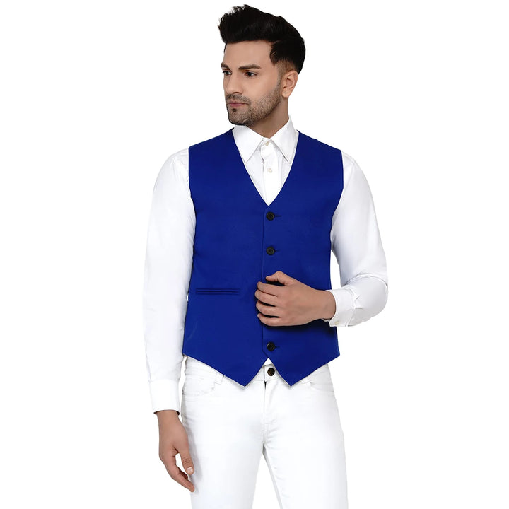 Men's Solid Waistcoat | Perfect for Casual & Formal Looks