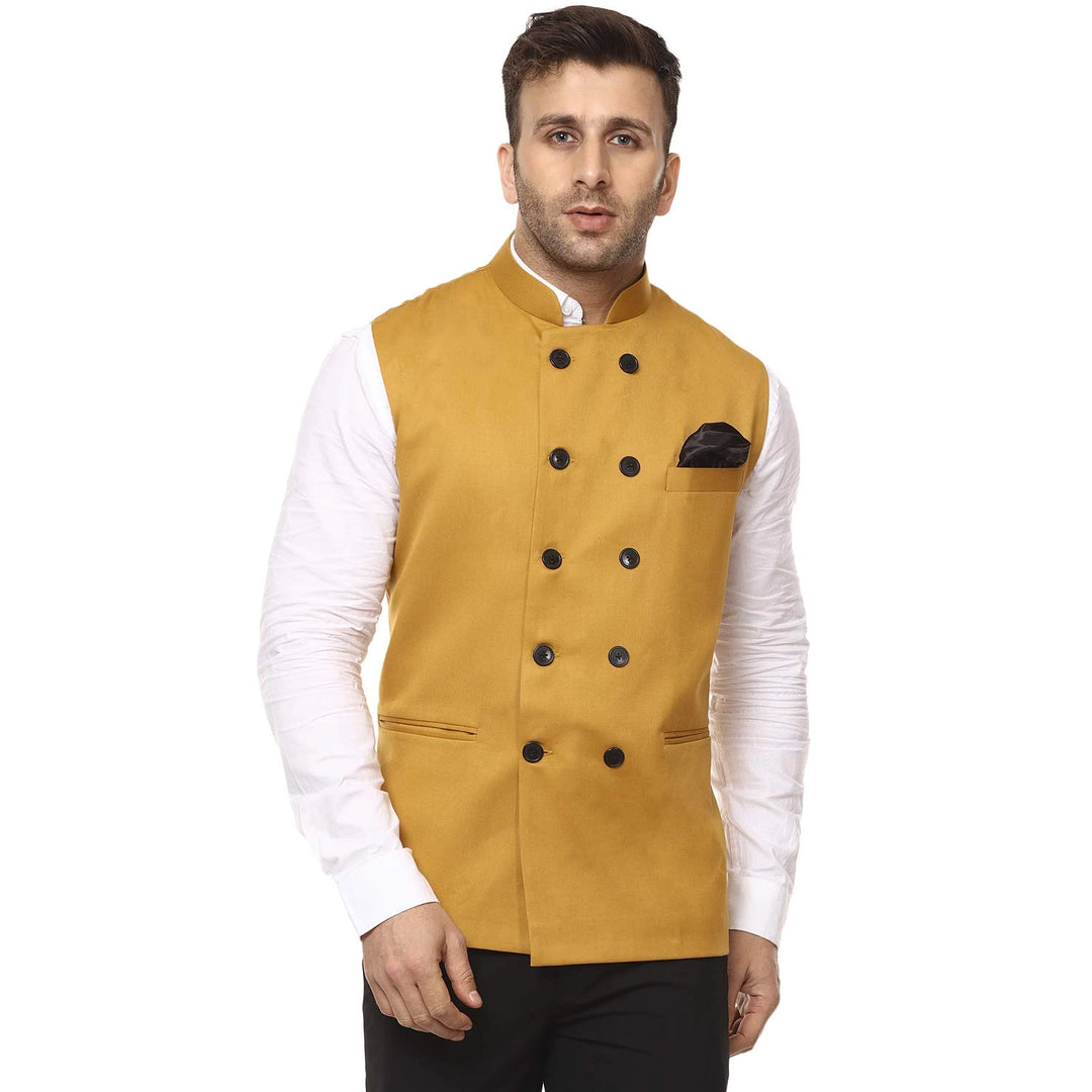 Premium Nehru Jacket | Chinese Collar for Festive Styling