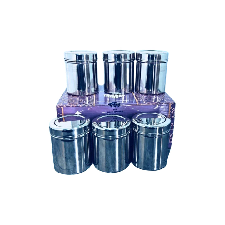 Stello Stainless Steel Storage Boxes Set of 6 | Airtight & Food Grade