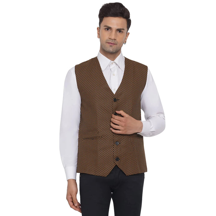 Stylish Printed Waistcoat for Men | Formal & Casual Wear