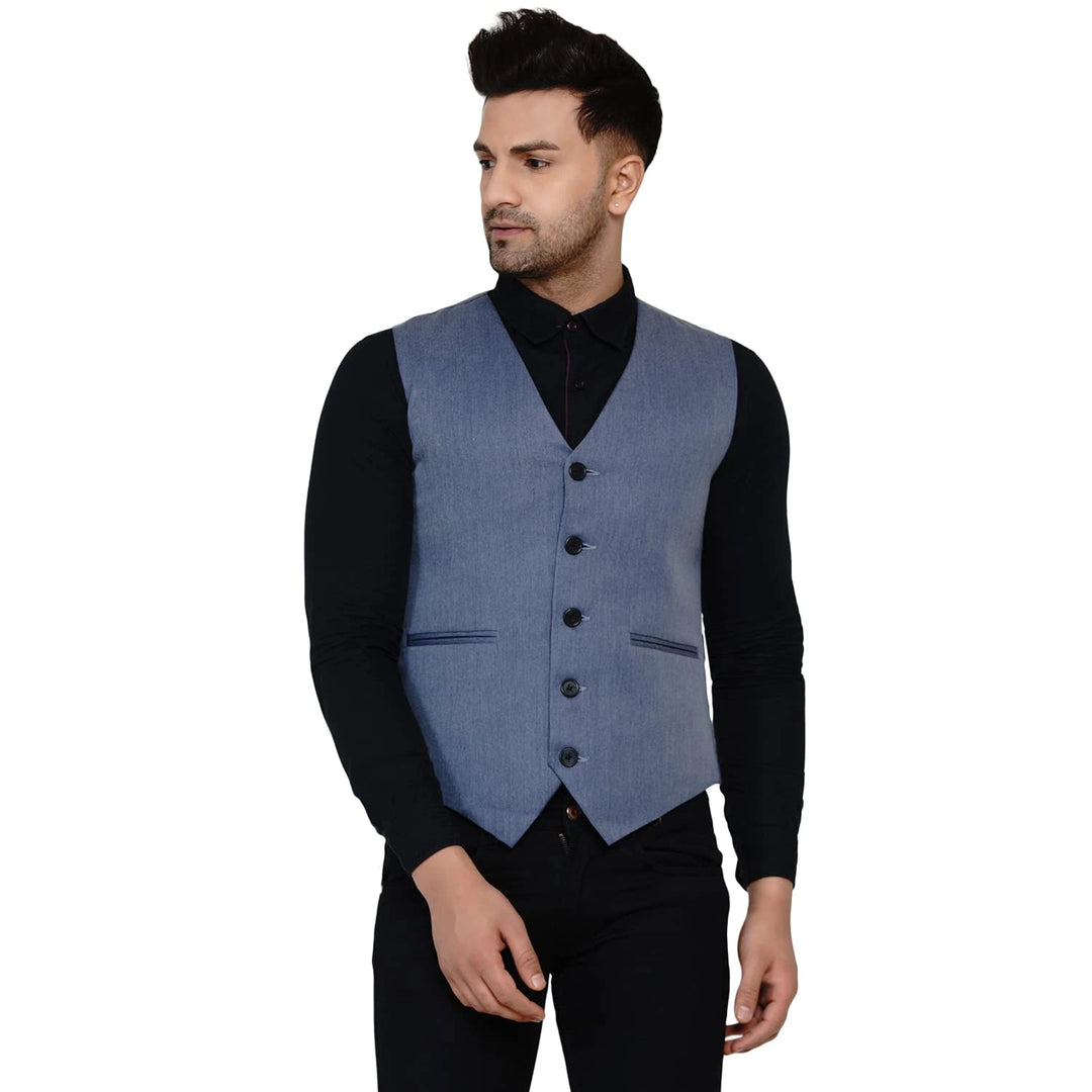 Designer Men's Solid Waistcoat | Stylish Waistcoat for Formal & Casual