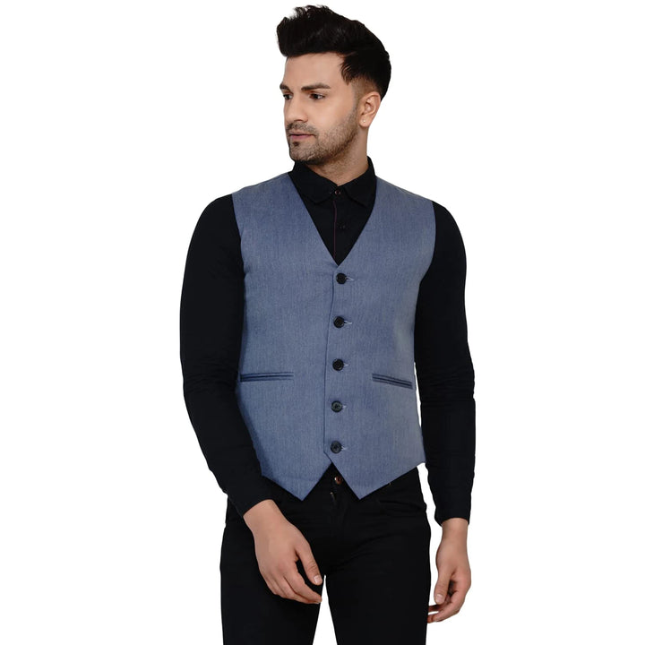Designer Men's Solid Waistcoat | Stylish Waistcoat for Formal & Casual