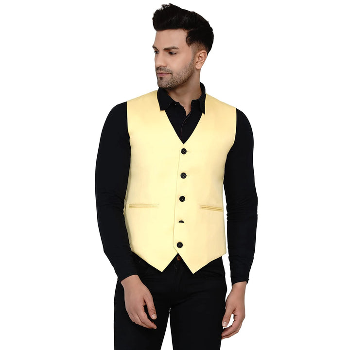Men's Solid Waistcoat | Perfect for Casual & Formal Looks