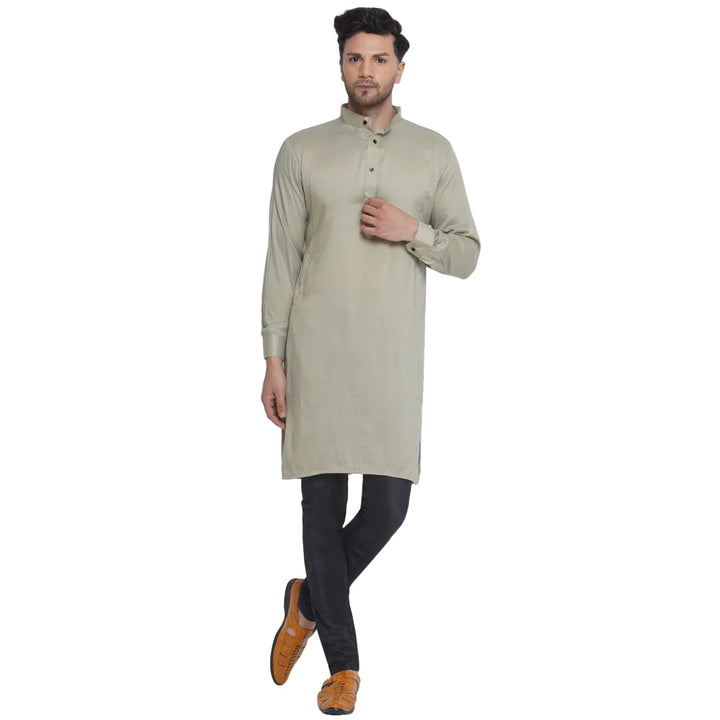 Timeless Solid Kurta for Men | Chic Rayon Festive Fashion