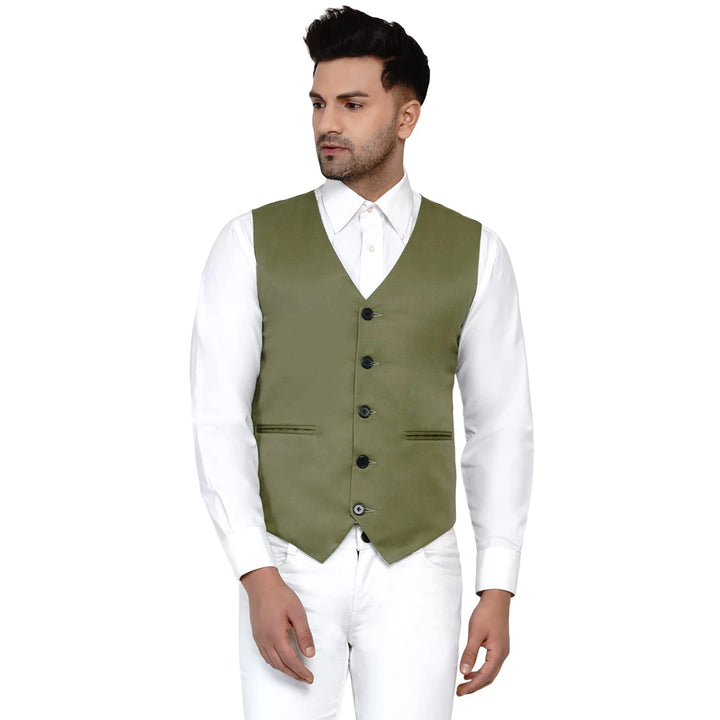 Men's Solid Waistcoat | Perfect for Casual & Formal Looks
