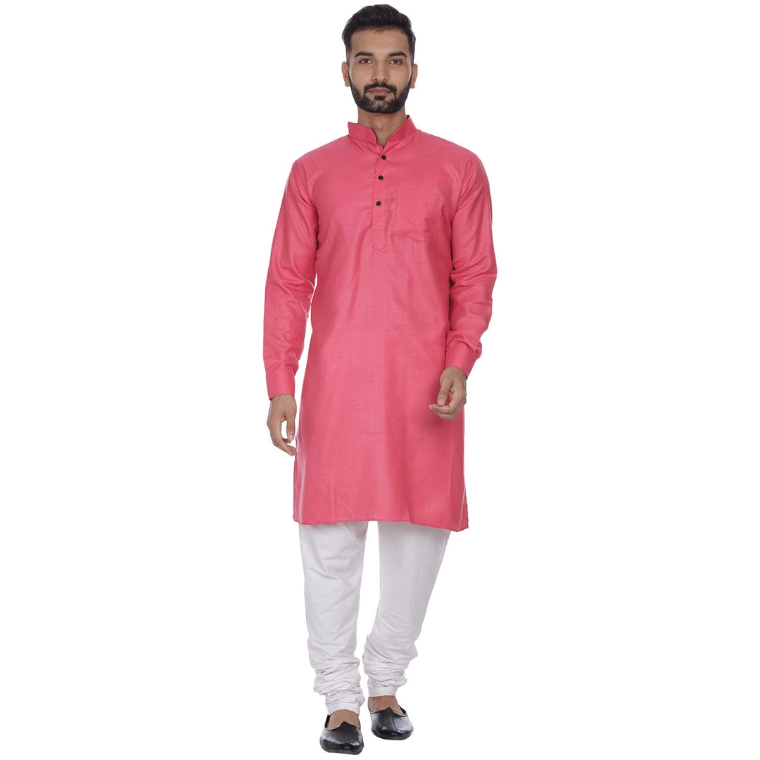 Traditional Cotton Long Kurta for Men | Daily Wear Essential