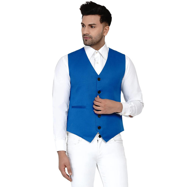 Men's Solid Waistcoat | Perfect for Casual & Formal Looks