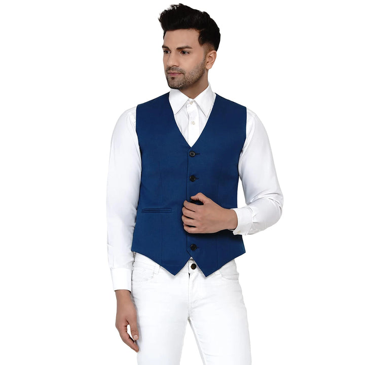 Men's Solid Waistcoat | Perfect for Casual & Formal Looks
