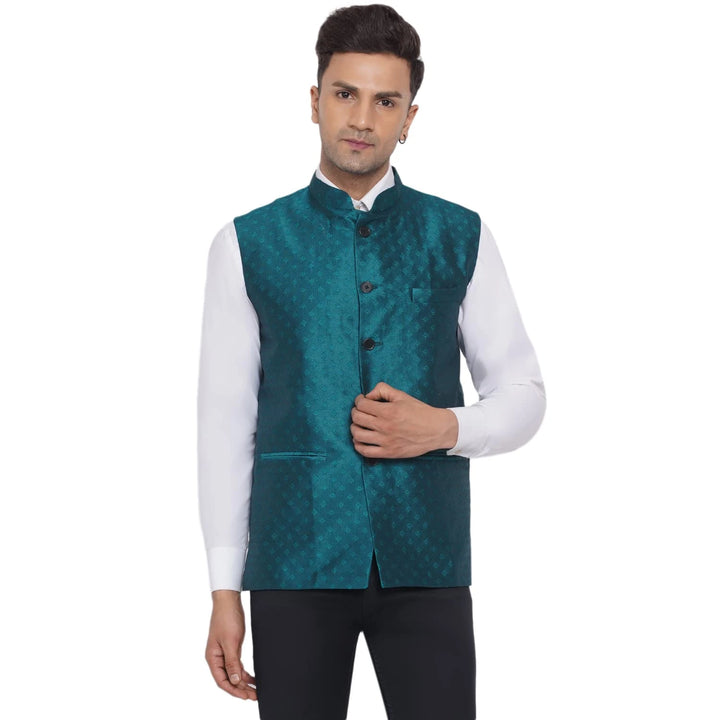 Stylish Printed Nehru Jacket for Men | Designer Wear for Weddings & Parties