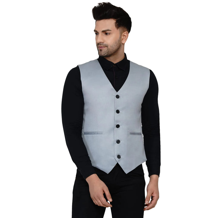 Designer Men's Solid Waistcoat | Stylish Waistcoat for Formal & Casual