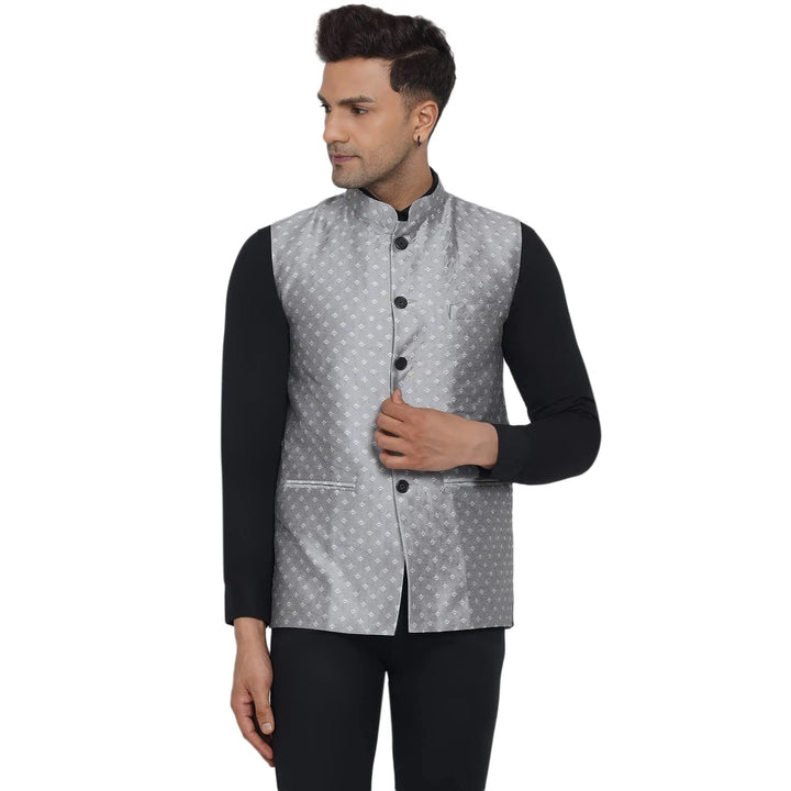 Stylish Printed Nehru Jacket for Men | Designer Wear for Weddings & Parties