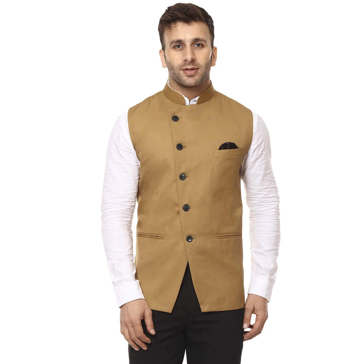 Versatile Cotton Poly Nehru Jacket | Classic Chinese Collar Touch