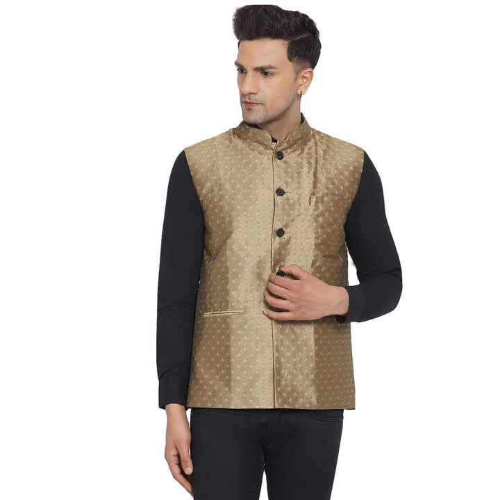 Stylish Printed Nehru Jacket for Men | Designer Wear for Weddings & Parties