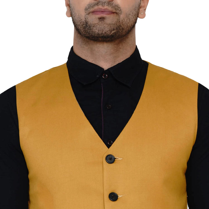 Designer Men's Solid Waistcoat | Stylish Waistcoat for Formal & Casual