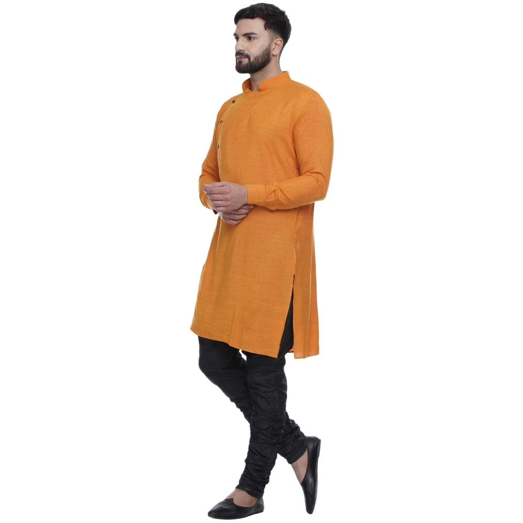 Viscose Rayon Men's Kurta | Classic Touch with Side Button